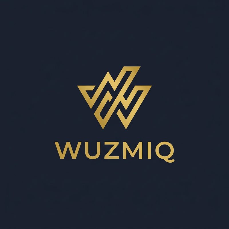 The gold Wuzmiq emblem on a dark background, a symbol of trust and protection on the platform